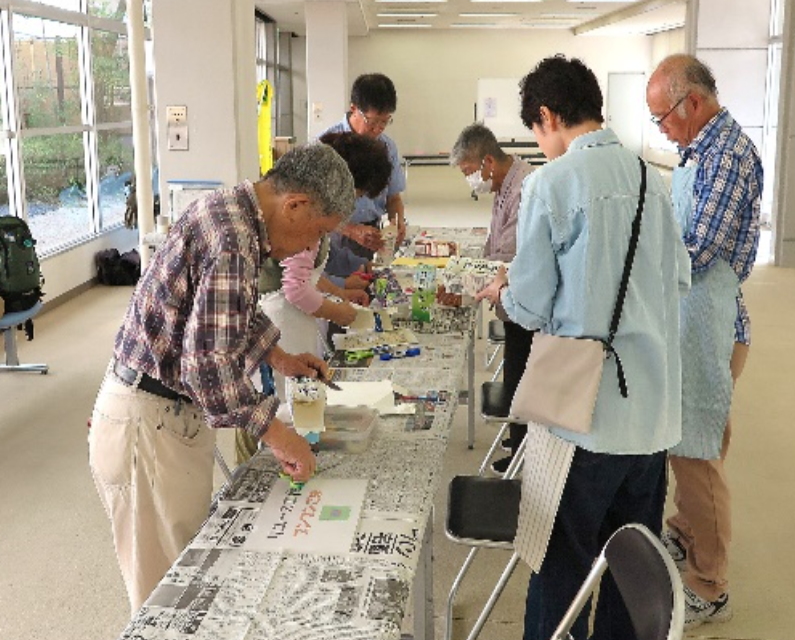 スキットル準備中