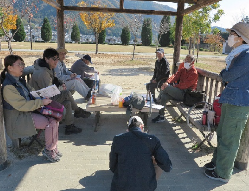 寺山公園で振り返り